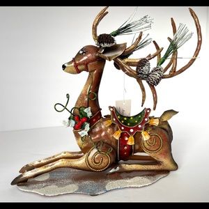 HOME INTERIORS- METAL REINDEER